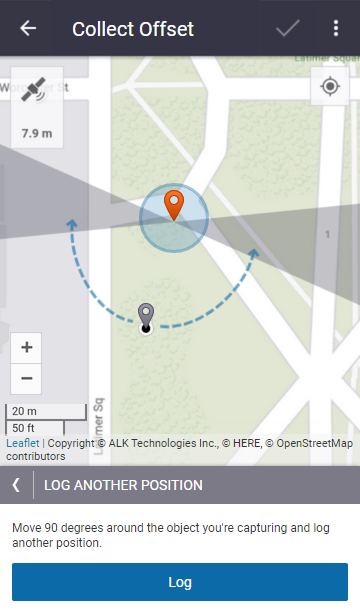 Description of a step in the workflow. Note how it guides users to use the map to disambiguate which point they should select.